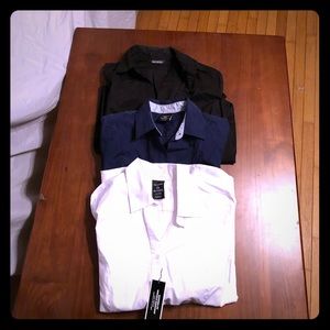 🌟3-$10 Button Shirts SZ 4-6 White, Black, Navy